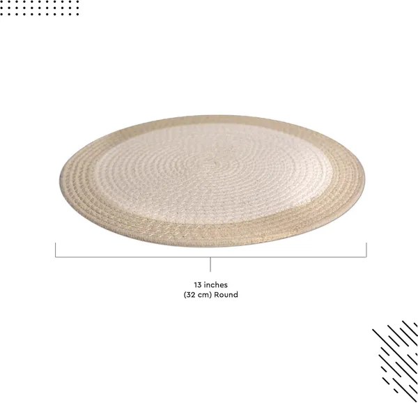 Cotton_Round_Table_Mat_-_32_cm_Diameter_|_Beige_&_Off_White_|_Handmade_Rib_Style_Chargers_for_Diner_Plates