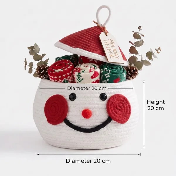 Cute_Snowman_Santa_Basket_Matka_|_Cotton_Rope_Storage_Basket_with_Lid_|_Kids_Toy_Organizer_|_Christmas_Gift_Basket_|_Nursery_&_Home_Decor_|_White_&_Red_|_Large_Size_|_KT_RUGS_BASKETS