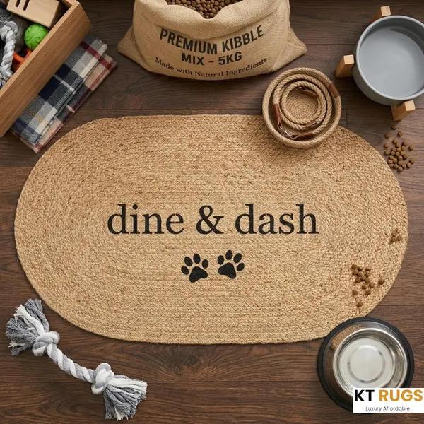 Dine_&_Dash_Natural_Jute_Pet_Feeding_Mat_Oval_Braided_Dog_&_Cat_Food_Bowl_Rug_Non-Slip,_Eco-Friendly_Burlap_Decor_With_Paw_Print_Design_Large_Absorbing_Water_Station_Protector