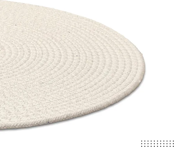 Dining_Placemats_Set_of_2,4_and_6_|_Cotton_Round_Table_Mat_-_32_cm_Diameter_|_Off_White_|_Handmade_Rib_Style_Chargers_for_Diner_Plates