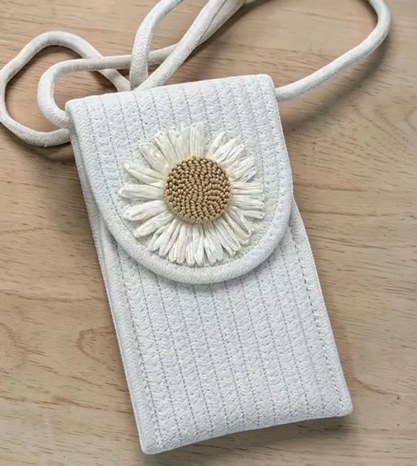 Handcrafted_Cotton_Rope_Mobile_Pouch_with_Daisy_Appliqué_–_Stylish_Crossbody_Sling_Bag_for_Women_&_Girls_(White)