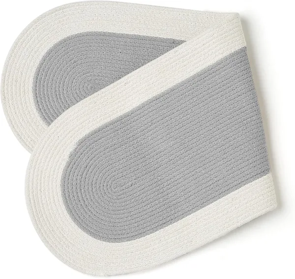Handmade_Ribbed_Style_Cotton_|_30x91_cm_|_Light_Grey_&_Off_White_|_For_Center_&_Dining_Table_Fall_Decoration,_Holiday_&_Christmas_Festivals