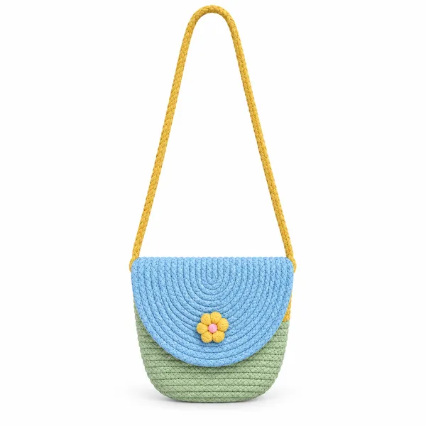 Handwoven_Kids_Crossbody_Bag_with_Flower_Detail,_Blue_&_Green_Sling_Purse_for_Girls