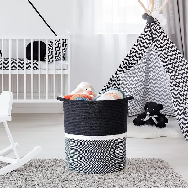 Large_Cotton_Rope_Woven_Storage_Basket_–_Black_&_White,_12_W_x_14"H_–_Laundry,_Toys,_Blankets,_Nursery_&_Living_Room_Organizer_with_Handles