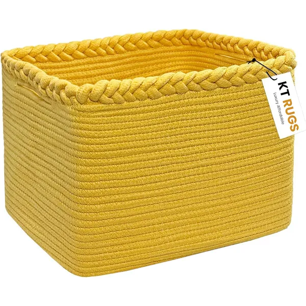 Large_Woven_Cotton_Rope_Storage_Basket_–_13.5"_x_11"_x_9.5"_Decorative_Organizer_Bin_with_Braided_Rim_for_Shelves,_Nursery,_Toys,_Laundry,_Closet_–_Mustard_Yellow