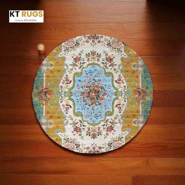 Luxury_Floral_Medallion_Round_Area_Rug_|_Reversible_|_Soft_Plush_Pile_|_Traditional_Boho_Design_|_Living_Room,_Bedroom,_Dining_Room