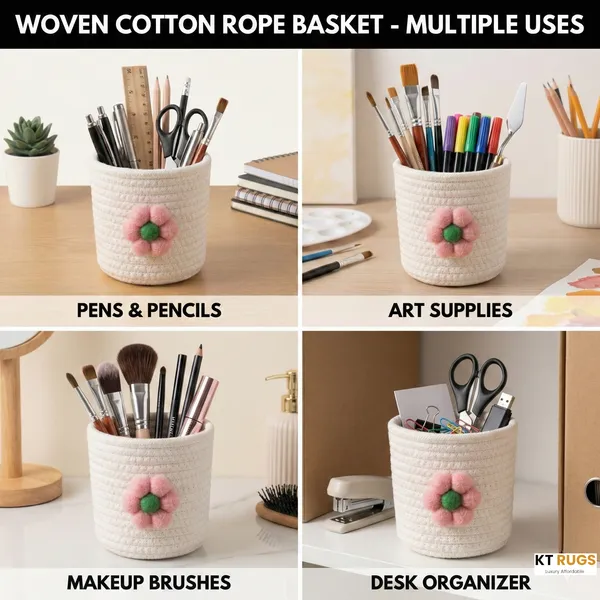 Multipurpose_Desk_Organizer_Pen_Holder_White_|_Cotton_Rope_Small_Organiser_|_12x12_cm