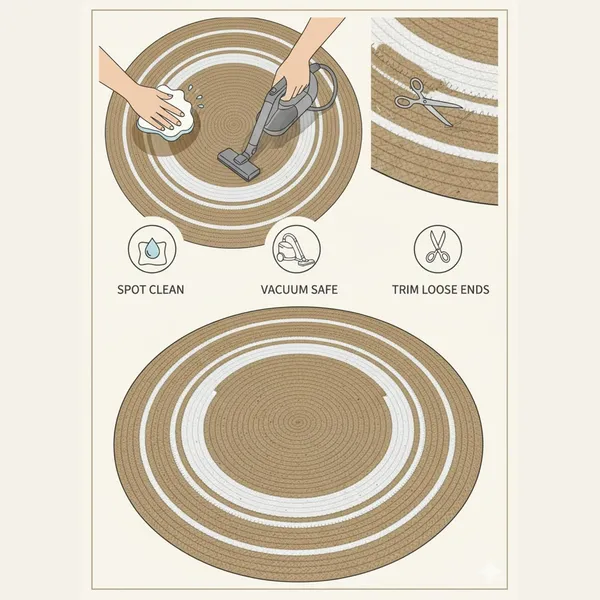 Natural_Jute_Braided_Round_Area_Rug_|_White_Stripe_Accent_|_Eco-Friendly_Handcrafted_|_Boho_Minimalist_Style_|_Living_Room,_Bedroom,_Dining_Room_|_Non-Slip_|_Easy_Care