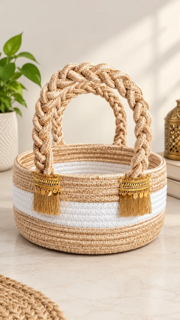 Premium_Round_Hamper_Basket_10x5"_