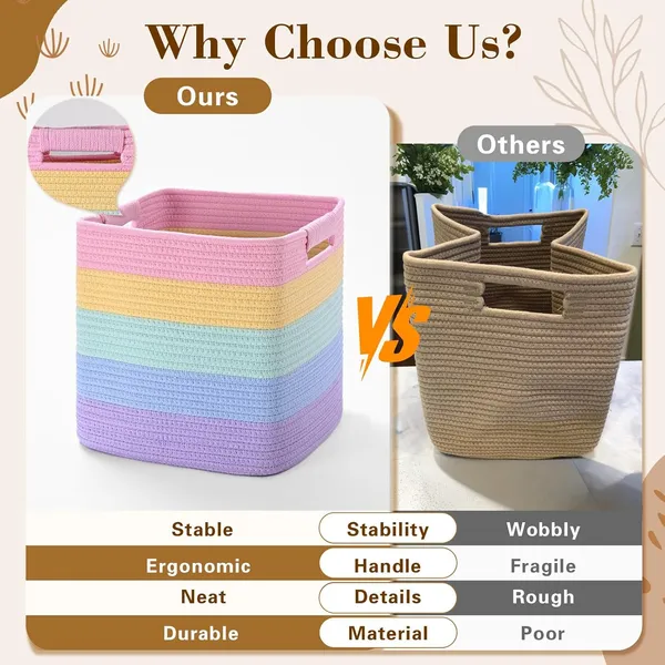 Rainbow__Laundry_Cube_Storage_Bins_for_Organizing,_Cotton_Rope_Woven_Baskets_for_Shelves,_Bathroom,_Kids_Room,_Closets,_Baby_Nursery