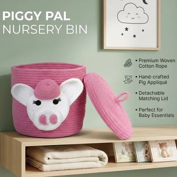 Rosie_the_Piggy_Basket_—_Adorable_Cotton_Rope_Storage_Basket_for_Kids'_Rooms_|_Toy_Organizer_with_Lid
