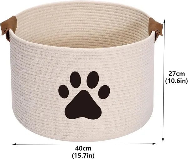 Round_Cotton_Rope_Basket_Pets_Toy_Storage_Bin_-_Storage_Chest_for_Dog_Toys_Laundry_Basket_Living_Room_Organizer_Dog_Stuff_Box_Storage_(Light_Beige)