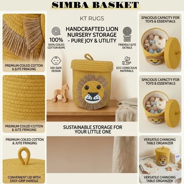 SIMBA_BASKET_-_Handcrafted_Lion_Nursery_Storage_by_KT_RUGS