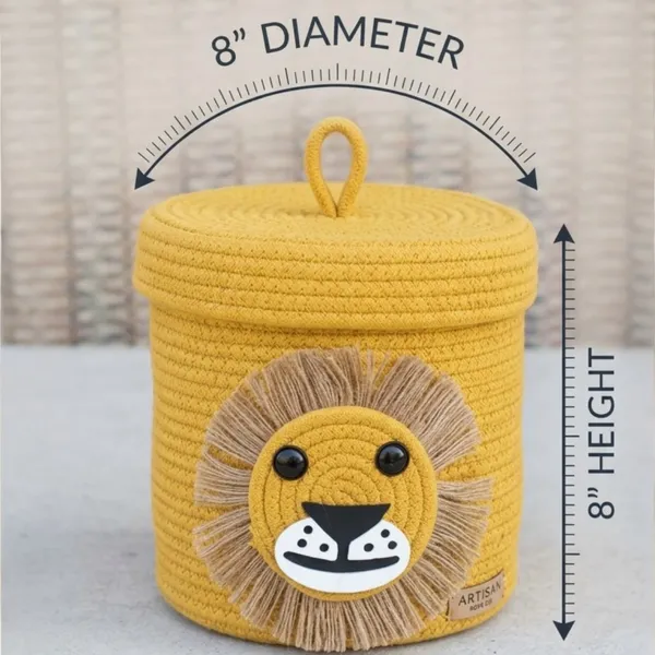 SIMBA_BASKET_-_Handcrafted_Lion_Nursery_Storage_by_KT_RUGS