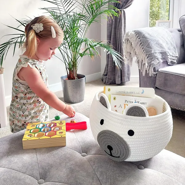 Cotton_Rope_Storage_Basket_with_Cute_Bear_Face_–_Handcrafted_Baby_Nursery_Organizer,_Toy_Bin_&_Home_Décor_Basket_|_Ø_25_cm_×_H_18_cm_|_100%_Natural_Cotton_|_Baby_Shower_Gift