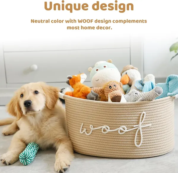 Woven_Dog_Toy_Basket,_Storage_Box_for_Puppy_Accessories,_Robust_Handles,_Round_Toy_Basket_for_Dogs,_Blankets_and_Pet_Accessories_(Khaki)