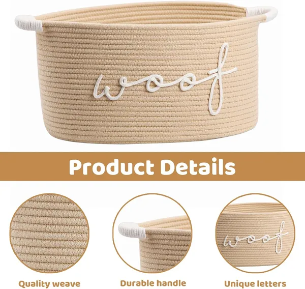 Woven_Dog_Toy_Basket,_Storage_Box_for_Puppy_Accessories,_Robust_Handles,_Round_Toy_Basket_for_Dogs,_Blankets_and_Pet_Accessories_(Khaki)