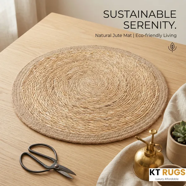 Seagrass_&_Jute_37Cm_Placemats_(Set_4)_-_Natural_Handmade_Tableware,_Kitchen_Mats,_Dining_Placemats