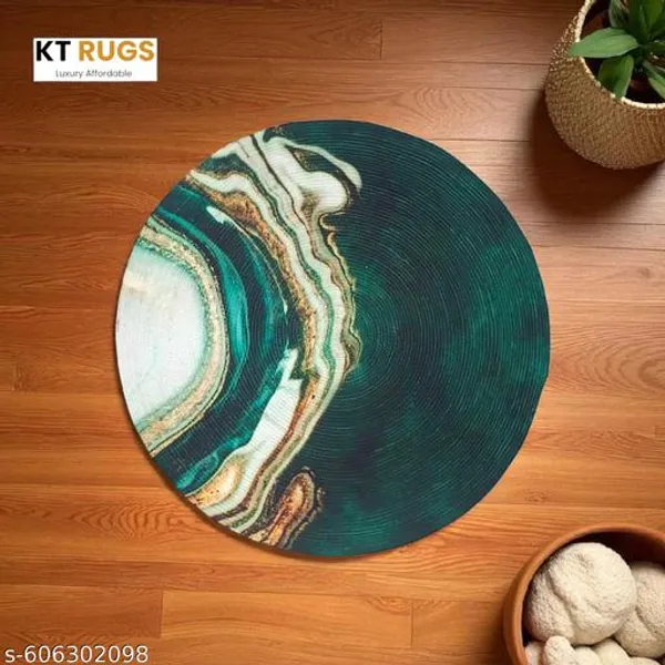 Abstract_Agate_Round_Area_Rug_90_cm_|_3ft_PP_Rug