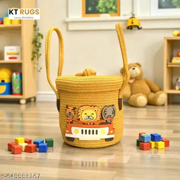 Mustard_Cartoon_Storage_Basket_Jute_Cotton_Woven_Organizer_Return_Gifts_For_Kids
