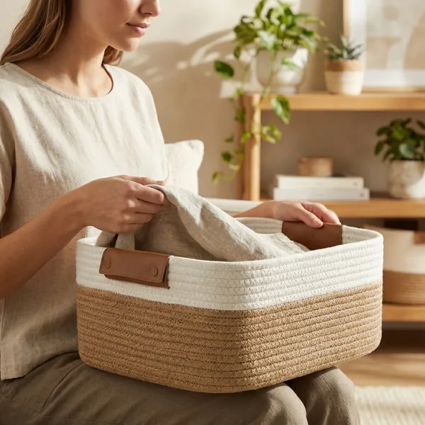 Light_Pink_And_White_Cute_Storage_Basket_Teddy_Matka_Shape_Basket_Best_Return_Gift_&_Chocolate_Hamper_Basket