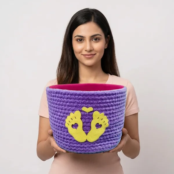 Purple_Baby_Announcement_Gift_Hamper_7X7_Jute_Cotton_Rope_Basket_Turn_It_Into_A_Delectable_Treat_Box_For_Any_Celebration