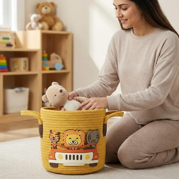 Mustard_Cartoon_Storage_Basket_Jute_Cotton_Woven_Organizer_Return_Gifts_For_Kids