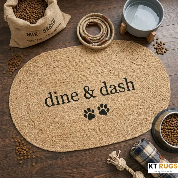 Dine_&_Dash_Natural_Jute_Pet_Feeding_Mat_Oval_Braided_Dog_&_Cat_Food_Bowl_Rug_Non-Slip,_Eco-Friendly_Burlap_Decor_With_Paw_Print_Design_Large_Absorbing_Water_Station_Protector