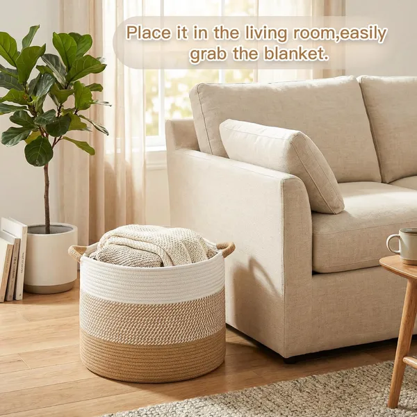 Large_Cotton_Rope_Laundry_Basket,_Decorative_Woven_Blanket_Storage_for_Living_Room,_Boho_Toy_Storage_&_Toy_Box_for_Kids,_Versatile_Laundry_Basket_&_Nursery_Hamper_for_Blankets(Brown)