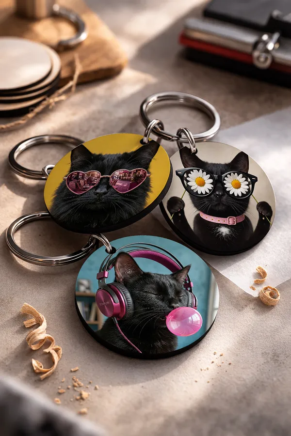 Wooden_Cat_Keychain_Set_of_3_|_STYLE_5