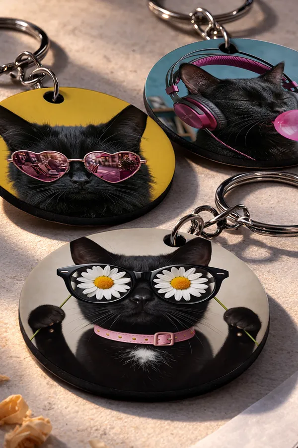 Wooden_Cat_Keychain_Set_of_3_|_STYLE_5