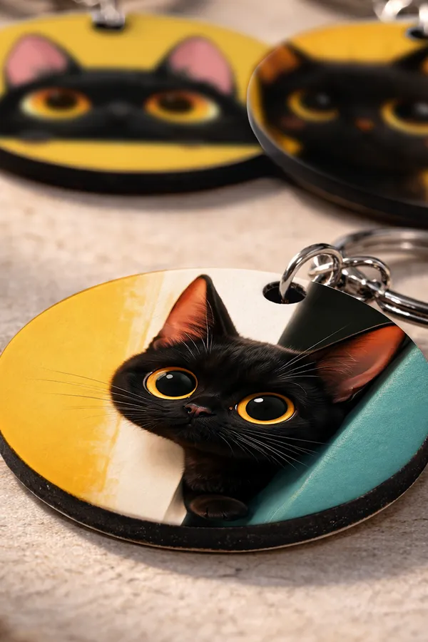 Wooden_Cat_Keychain_Set_of_3_|_STYLE_9