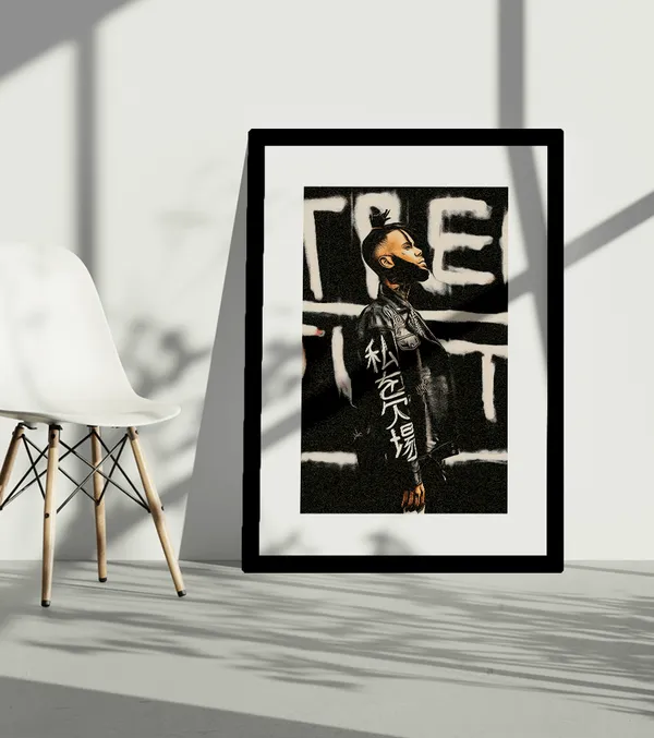 Multicolor_Wooden_Creative_Abstract_Oil_Painting_Customised_Poster_Frame_|_A4
