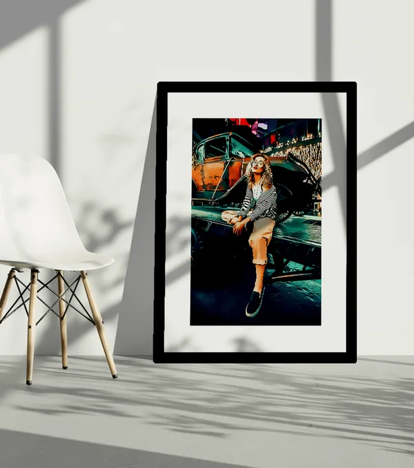 Multicolor_Wooden_Creative_Cartoonizer_Customised_Poster_Frame_|_A4