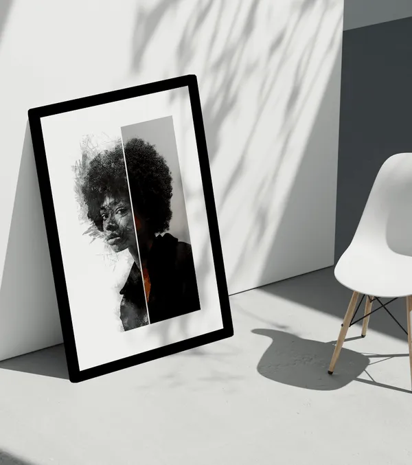 Multicolor_Wooden_Creative_Charcoal_Sketch_Line_Customised_Poster_Frame_|_A4