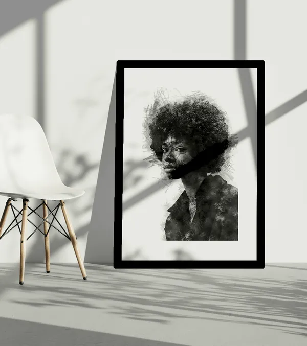 Multicolor_Wooden_Creative_Charcoal_Sketch_Line_Customised_Poster_Frame_|_A4
