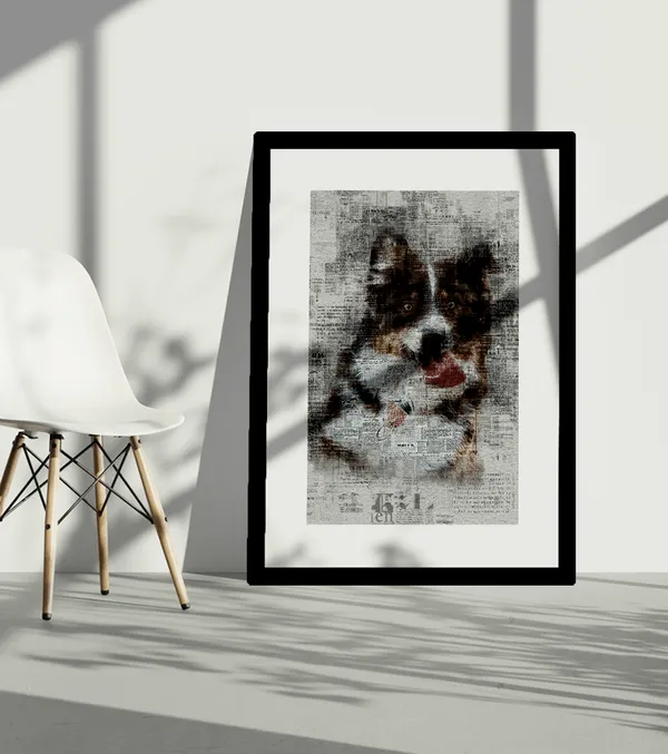 Multicolor_Wooden_Creative_Newspaper_Customised_Poster_Frame_|_A4