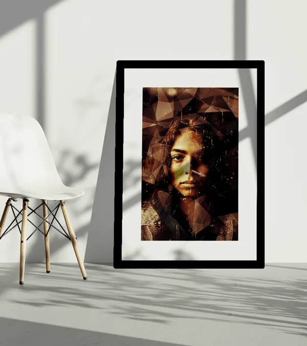 Multicolor_Wooden_Creative_Polygrunge_Oil_Customised_Poster_Frame_|_A4