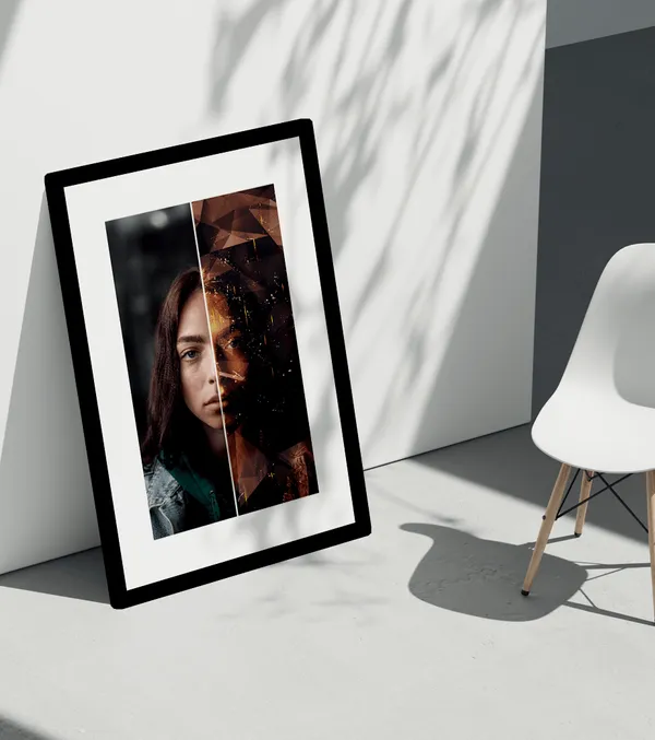 Multicolor_Wooden_Creative_Polygrunge_Oil_Customised_Poster_Frame_|_A4
