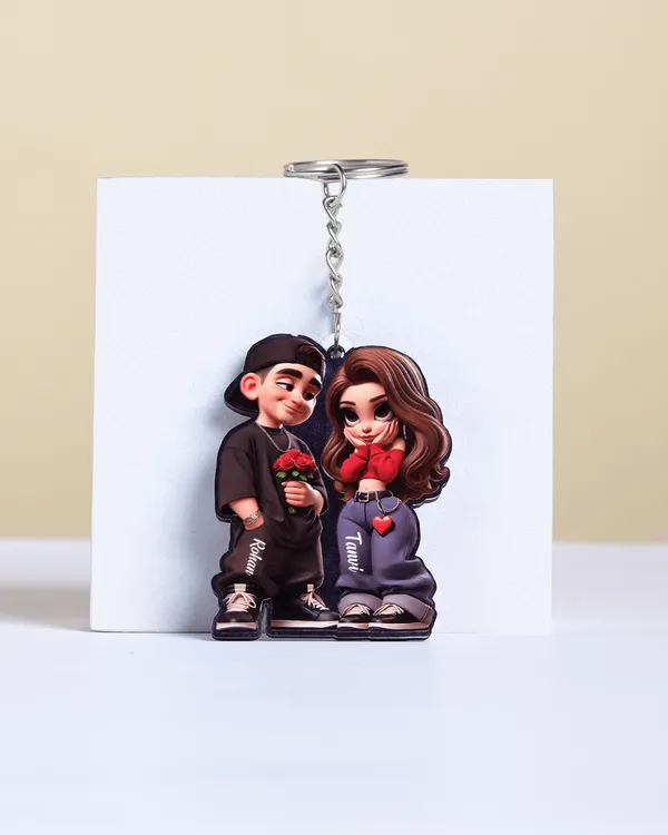 Multicolor_Wooden_Ai_Couple_Key_Chain_|_2.2_Inch