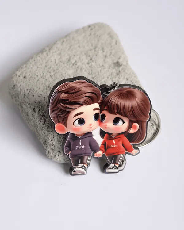 Multicolor_Wooden_Ai_Couple_Key_Chain_|_2.2_Inch