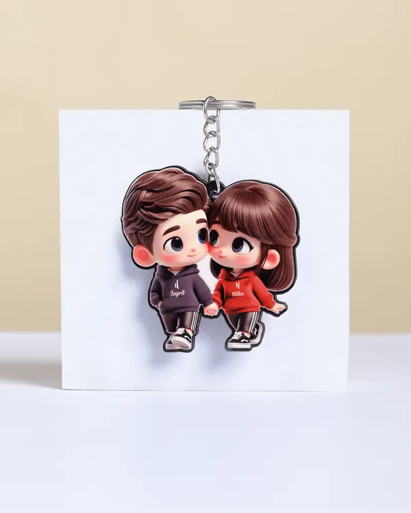 Multicolor_Wooden_Ai_Couple_Key_Chain_|_2.2_Inch