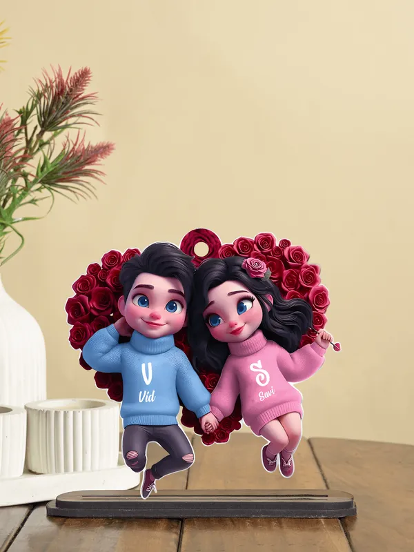 Multicolor_Wooden_Ai_Couple_Stand_|_8_Inch