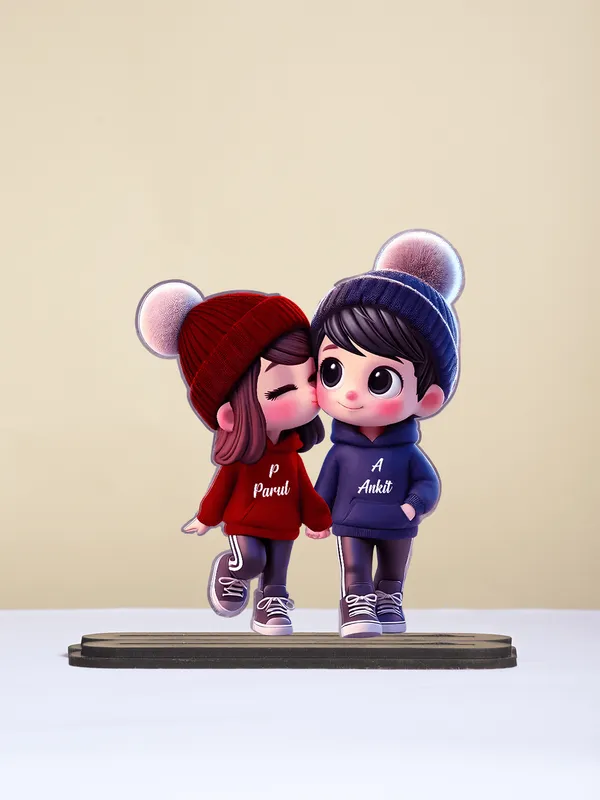 Multicolor_Wooden_Ai_Couple_Stand_|_8_Inch