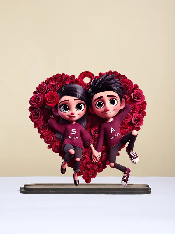 Multicolor_Wooden_Ai_Couple_Stand_|_8_Inch