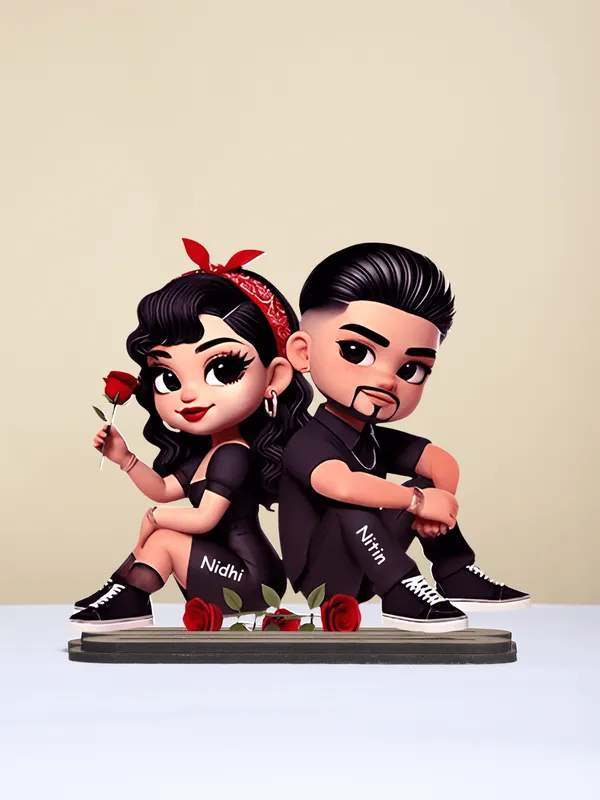 Multicolor_Wooden_Ai_Couple_Stand_|_8_Inch