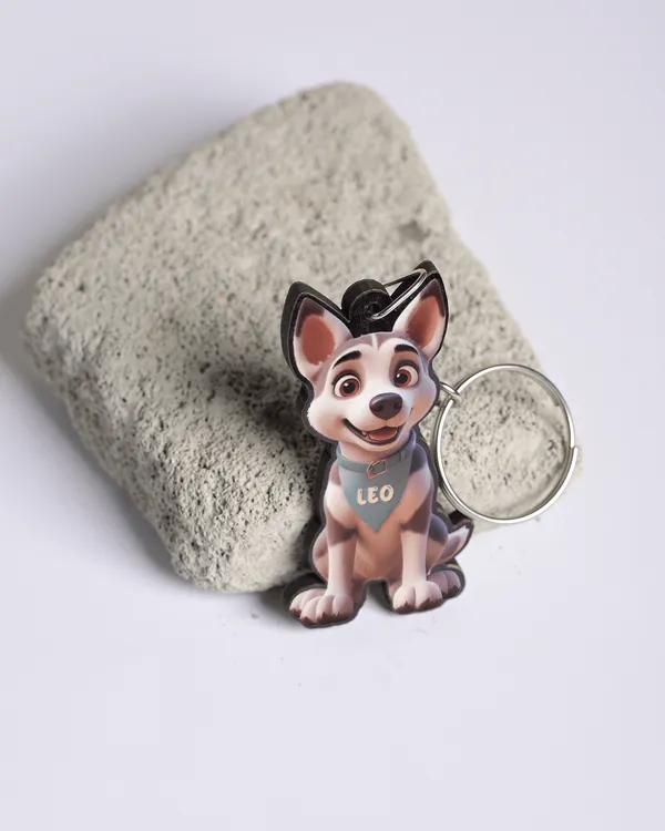 Multicolor_Wooden_Ai_Huskey_Dog_Key_Chain_|_2.2_Inch