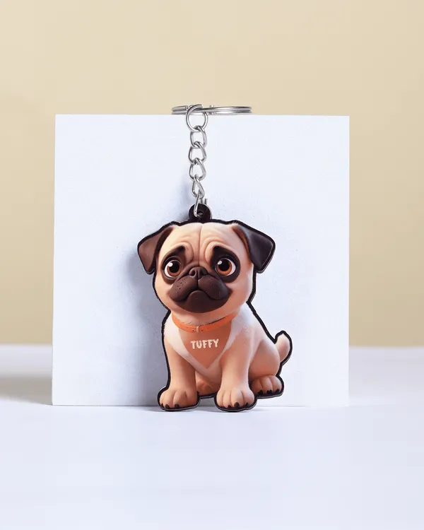 Multicolor_Wooden_Ai_Pug_Dog_Key_Chain_|_2.2_Inch