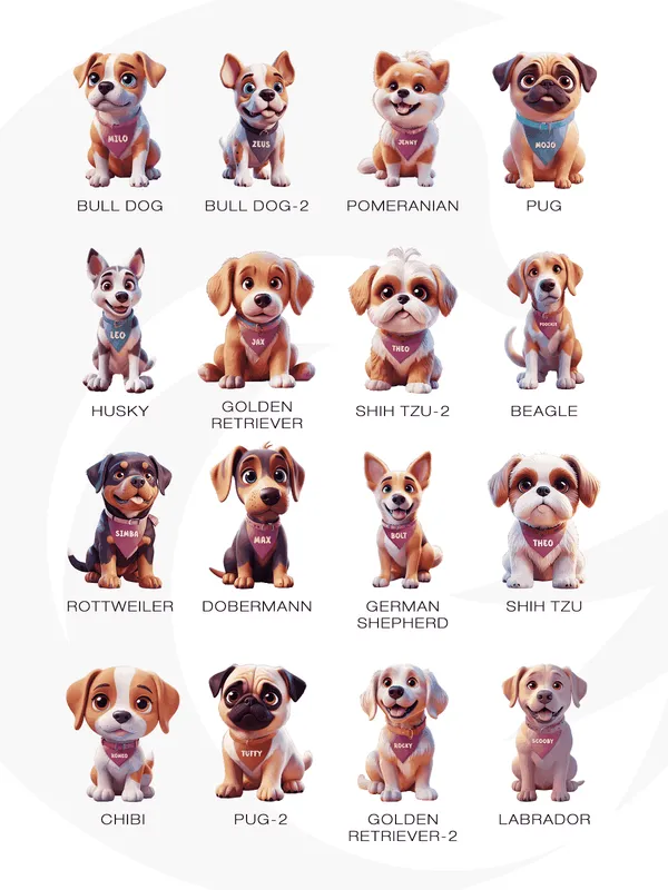 Multicolor_Wooden_Ai_Chibi_Dog_Stand_|_8_Inch