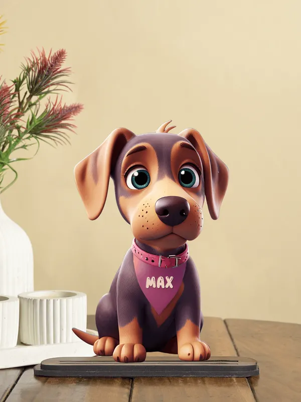 Multicolor_Wooden_Ai_Dobermann_Dog_Stand_|_8_Inch